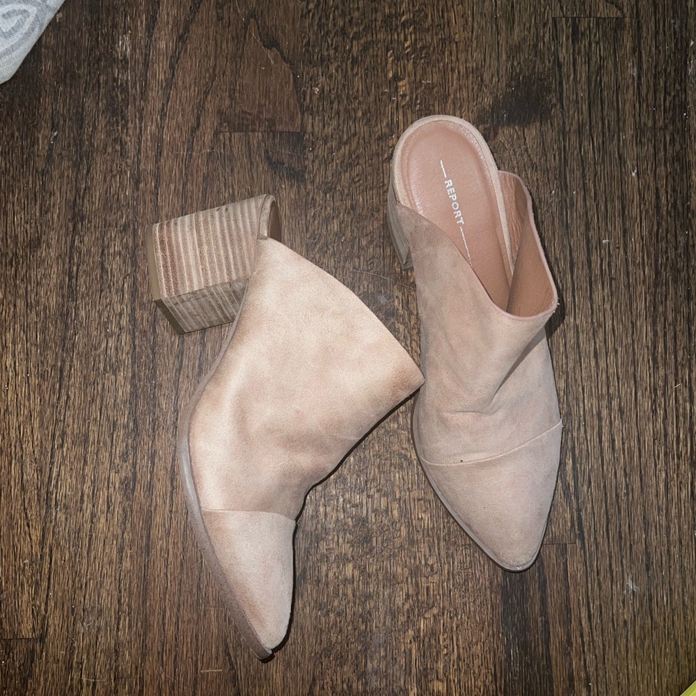 Report Tisha Women's Tan Mules Size 11 - Picture 2 of 6